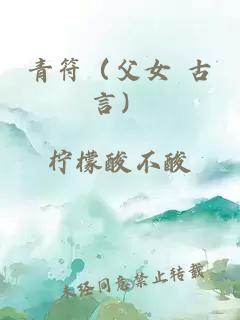 青符（父女 古言）