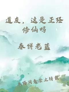 道友，这是正经修仙吗